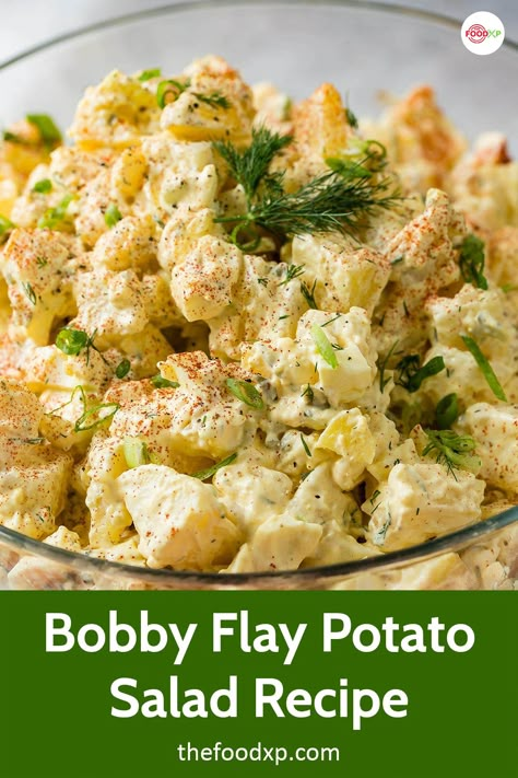 Amazing Potato Salad, Bobby Flay Potato Salad, Copycat Potato Salad, Work Salads, Shrimp Avocado Recipes, Picnic Sides, Tater Salad, Meal Packaging, New Potato Salad