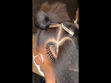 Heart Hairstyle Braids Kids, How To Do Heart Braids, Braided Heart Hairstyles Black Hair, Shy Hairstyles, Braid Heart, Braids For Black Kids, Braided Heart, Heart Braids, Kids Style Hair