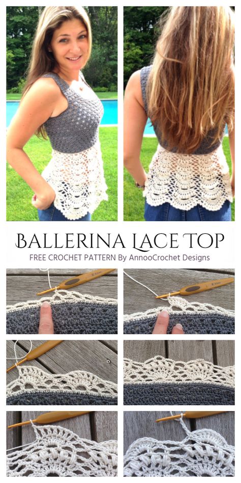 Crochet Ballerina Lace Top Free Crochet Pattern for Ladies Crochet Shirt Pattern, Crochet Halter Top Pattern, Crochet Dress Pattern Free, Crochet Cardigan Pattern Free, Crochet Top Outfit, Crochet Crop Top Pattern, Crochet Ladies Tops, Crochet Tops Free Patterns, Crochet Lace Top