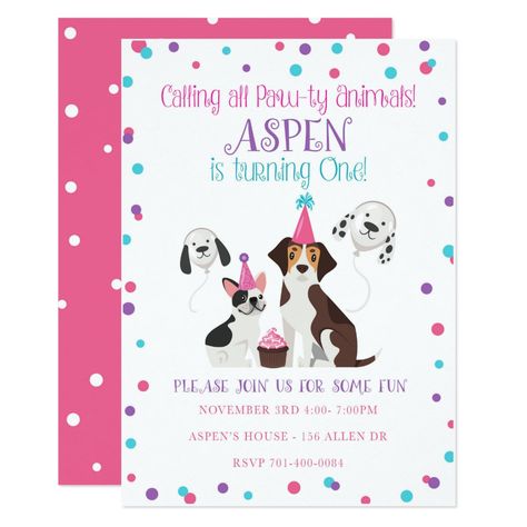 Puppy Birthday Party Invitations #birthdayinvitations #birthday #1stbirthdayinvitations #quinceanerainvitations #birthdayinvitationstemplate #birthdayinvitationcard #disneybirthdayinvitations #zazzle #zazzleinvitation Puppy Birthday Party Invitations, Puppy Dog Birthday Party, Dog Party Invitations, Funny Birthday Invitations, Puppy Birthday Party, Dog Themed Birthday Party, Puppy Birthday Parties, Birthday Invitations Diy, Birthday Dog