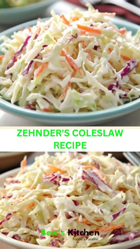 Zehnder’s Coleslaw Recipe – Bex’s Kitchen Coleslaw Dressing Recipe, Red Cabbage Salad, Celery Seed, Summer Gathering, Coleslaw Recipe, Cabbage Salad, Red Cabbage, Coleslaw, Salad Dressing