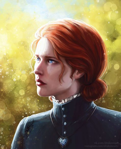 Triss Merigold by NastyaSkaya Catelyn Stark, The Way Of Kings, Triss Merigold, Witcher Art, Gra O Tron, Game Of Thrones Art, Fantasy Novel, Arte Fantasy, Beautiful Fantasy Art