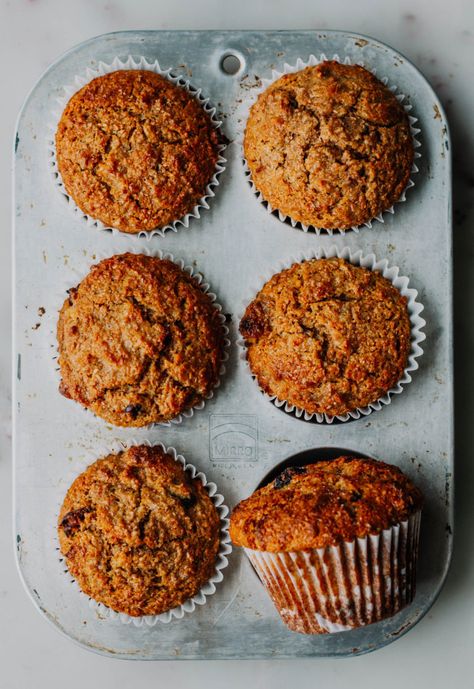 Apple Oat Bran Muffins, Healthy Bran Muffins Applesauce, Bran Muffins With Applesauce, Bran Recipe, Easy Bran Muffin Recipe, Applesauce Bran Muffins, Maple Butter Glaze, Raisin Bran Muffin Recipe, All Bran Muffins