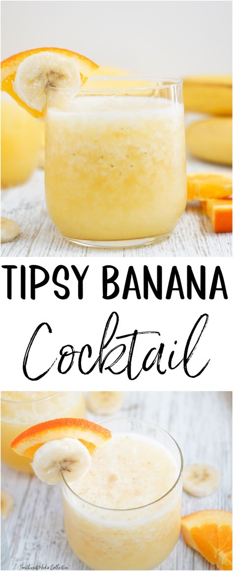 99 Bananas Drinks Recipes, Banana Cocktail Recipes, Banana Cocktail, Banana Cocktails, Vodka Mixed Drinks, Banana Syrup, Vodka Mixes, Fruity Cocktail, Fun Drinks Alcohol