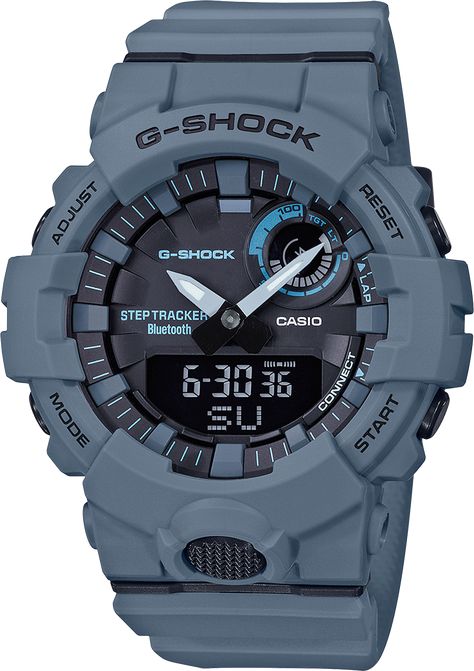 G-SHOCK Analog-Digital GBA800UC-2A Men's Watch Black G Shock Men, Bluetooth Watch, Shocking Blue, Steps Tracker, Casio Vintage, Time Alarm, Casio Edifice, Blue Watches, G Shock Watches