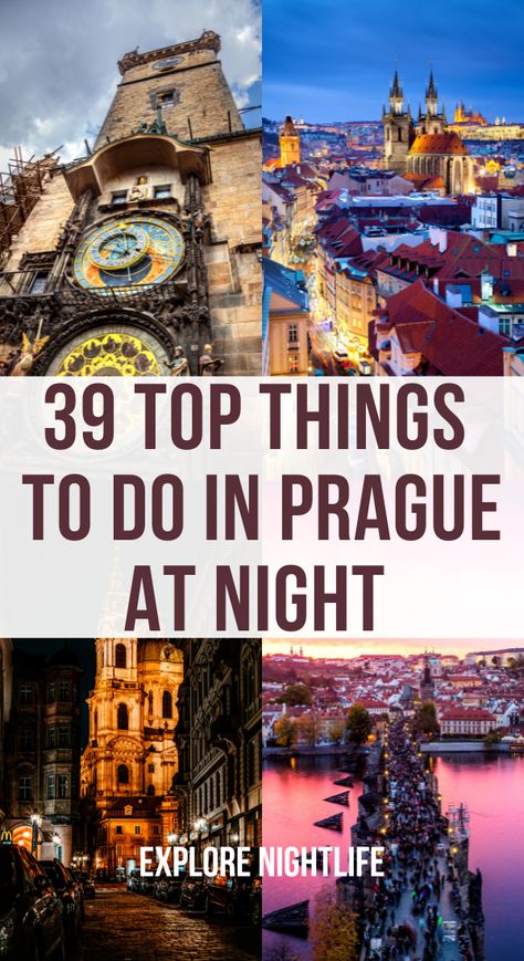 There are a plethora of things to do in Prague at night.As the sun bids adieu to Prague’s skyline, the ancient cobblestone streets of this gorgeous city begin to glow with the soft amber light of street lamps.You will learn about activites that showcase Prague nightlife for singles and Prague nightlife for couples.So turn up the volume and make some unforgettable memories; it’s time to embrace Prague’s wild, vibrant, and utterly fabulous nights! Prague Nightlife, What To Do In Prague, Things To Do In Prague, Best Cities In Europe, Backpacking Europe Packing List, Amber Light, Romantic Cruise, Cool Things To Do, Prague Travel