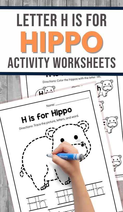 Hippo Activities, Homeschooling Worksheets, Abc Games For Kids, Early Reading Activities, Letter Learning, Silly Words, Free Homeschool Printables, Homeschool Freebies, Homeschool Projects