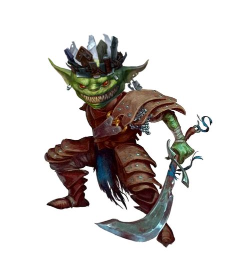 Male Goblin Rogue Fighter king - Pathfinder 2E PFRPG DND D&D 3.5 5E 5th ed d20 fantasy Goblin King Dnd, Goblin Rogue Dnd, Pathfinder Goblin, Goblin Rogue, Dnd Orc, Fantasy Adventurer, Pathfinder 2e, Fantasy Words, Goblin Art