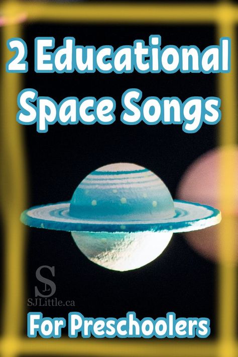 Space Songs For Kids, The Planets In Order, Planets In Order, Songs For Preschoolers, Planet Song, Names Of The Planets, Space Preschool, Planet Order, Preschool Stem