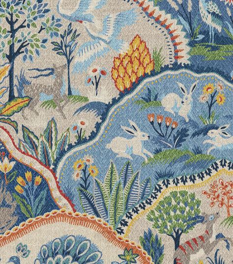 PKL Studio Zoologic Upholstery Fabric | JOANN Chinoiserie Fabric Upholstery, West Indies Style, Discounts For Teachers, Dutch Colonial, Furniture Redo, Room Remodel, Living Room Remodel, Room Remodeling, Fabulous Fabrics