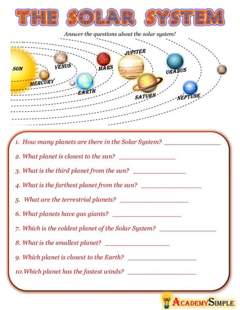 Solar System Facts, Solar System Projects For Kids, Solar System Worksheets, Solar Planet, Solar System Projects, Planet For Kids, Different Planets, Science Notebook, Interactive Science