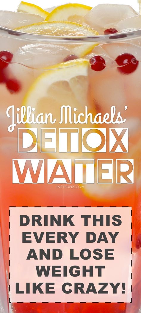 Detox Cleanse Water, Detox Water Recipe, Colon Cleanse Recipe, Detox Water Recipes, Baking Soda Beauty Uses, Jillian Michaels, Natural Colon Cleanse, Detox Drinks Recipes, Natural Detox