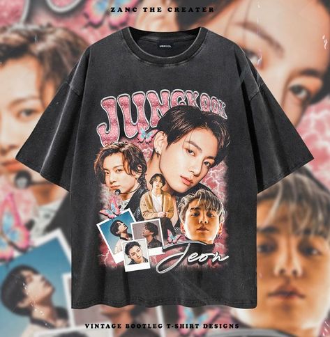 I'am a vintage bootleg rap tee designer on fiverr, if you want to make a design like this, just click the link listed Vintage Rap Tees, Vintage Tshirt Design, Vintage Shirt Design, Kpop Shirts, Desain Buklet, Design 2023, Shirt Design Inspiration, Rap Tee, Graphic Tshirt Design