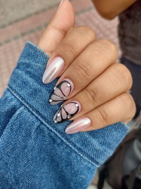 Asethic Nails, Nails Aurora Effect, Nails Mariposa, Short Summer Nails 2023, Nails Short Summer, Summer Nails Short, Nail Art Designs 2023, Short Summer Nails, Summer Nails Ideas