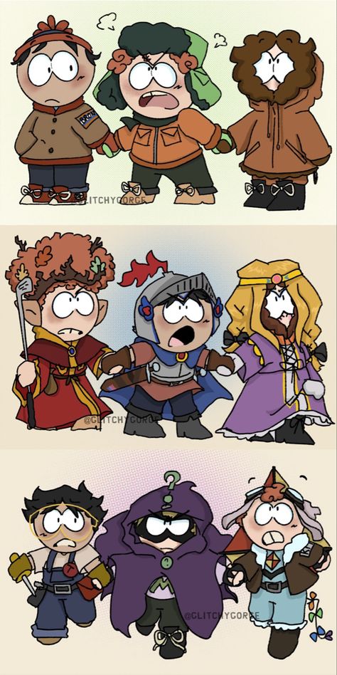 South Park As Animals, South Park Superheroes, Style South Park Comic, Kenny South Park Fanart, South Park Ike, Style South Park Fanart, Cartman X Kyle, South Park Comics, Cartman Fanart