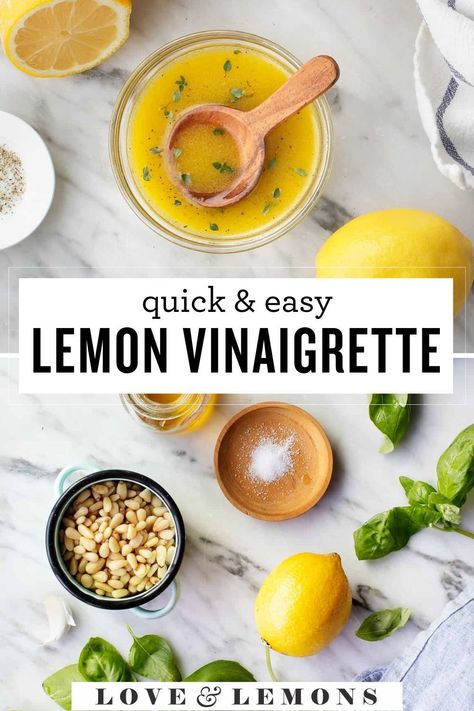 First Watch Lemon Dressing, Lemon Vinegarette Dressing Easy, Lemon Salad Dressings, Lemon Vinaigrette Dressing, Vinaigrette Dressing Recipe, Lemon Salad, Fresh Summer Salad, Lemon Vinaigrette, Vegetarian Breakfast Recipes