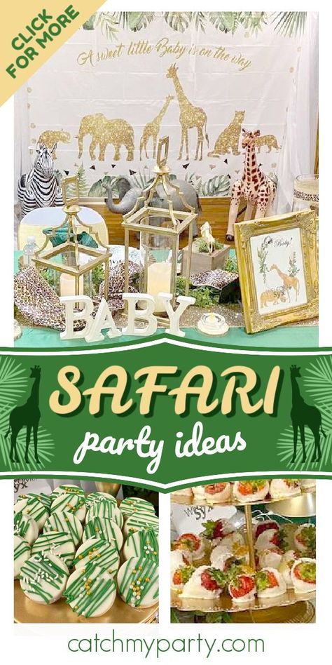 Safari Party Ideas, Zoo Birthday Party, 2nd Birthday Party For Girl, Jungle Safari Birthday, Wild Birthday Party, Jungle Birthday Party, Jungle Theme Birthday, Girls Birthday Party Themes, Zoo Birthday