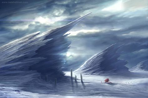 Planet Surface, Frozen Planet, Planets Art, Landscape Concept, Fantasy Places, Futuristic Art, The Revenant, Matte Painting, Fantasy Concept Art