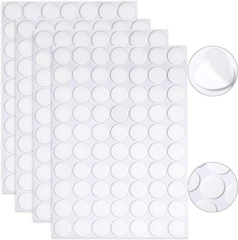 Amazon.com : JANYUN 280 Pcs Double Sided Sticky Dot Stickers Removable Round Putty Clear Sticky Tack No Trace Sticky Putty Waterproof Small Stickers for Festival Decoration (20mm, 280) : Office Products Sticky Tack, Dot Stickers, Small Stickers, Folding Laundry, Double Sided Adhesive, Resin Material, Clear Resin, Home Maintenance, Acrylic Material