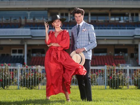 Autumn Racing Fashion: All The Inspiration You Need For 2023 Race Fashion, Racing Fashion, 70’s Style, Churchill Downs, Races Fashion, Cheap Fabric, Fashion Autumn, Event Styling, Churchill