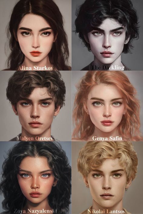 shadow and bone characters design Shadow And Bone Aesthetic, Shadow And Bone Alina, Spicy Booktok, Shadow Bone, Alina Starkov, Grisha Verse, Grisha Trilogy, The Darkling, Shadow And Bone