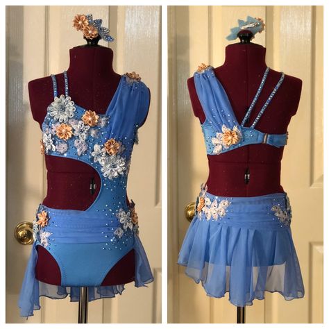 Dance Outfits Contemporary, Dance Moms Outfits, Dance Lyrical, Dance Jazz, Pretty Dance Costumes, Dance Uniforms, Contemporary Dance Costumes, Blues Dance, Custom Dance Costumes