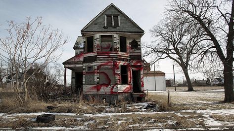 PHOTOS POOR HOUSES USA | Detroit and Cyprus offer debt lessons for budget - Business - CBC News Detroit Ruins, Abandoned Detroit, Detroit City, Broken Window, Abandoned House, Detroit Michigan, American Cities, Abandoned Buildings, Abandoned Houses