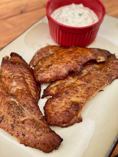 Smoked Catfish with Homemade Tartar Sauce - Kent Rollins Catfish Fillet Recipes, Smoked Catfish Recipes, Smoked Catfish, Grilled Catfish, Fillet Recipes, Kent Rollins, Catfish Recipes, Homemade Tartar Sauce, Traeger Recipes