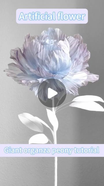 Zoi Decorative Design on Instagram: "Artificial giant flower tutorial- peony！#Artificialflowers #giant flower#wedding #party #Window display#peony #peonyflower #paperflowers #organza #tutorial #tutorials" Big Paper Flowers Diy Template, Organza Tutorial, Organza Flowers Diy, Giant Flower Wedding, Big Paper Flowers, Flower Petal Template, Organza Flowers, Crepe Paper Flowers, Diy Templates