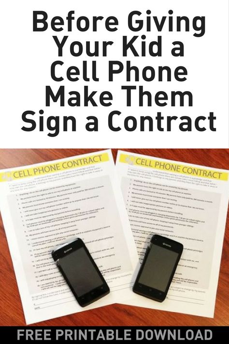 Printable Cell Phone Contract for Kids - start your child's relationship with their phone off on the right track with this cell phone contract. This contains do's and don'ts to help your child best understand the rules when it comes to using their cell phone. via @digitalmomblog Kids Cell Phone Contract, Cell Phone Etiquette, No Cell Phone Sign, Phone Contract, Cell Phone Contract, Phone Etiquette, Kids Cell Phone, Prepaid Phones, Rules For Kids