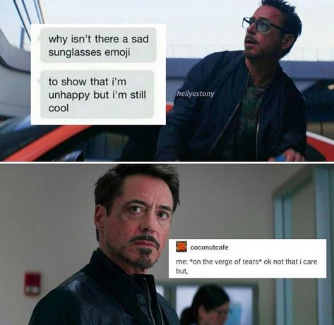 Iron man tony stark text posts tumblr avengers marvel characters Text Posts Tumblr, Marvel Pics, Iron Man Marvel, Funny Marvel, Avengers Characters, Iron Man Tony Stark, Marvel 3, Downey Junior, Marvel Funny