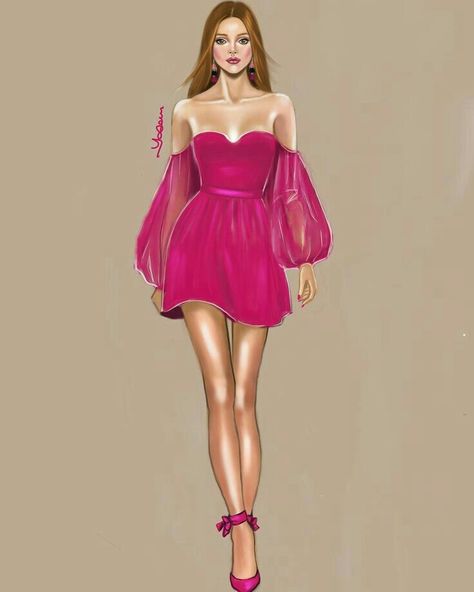 Fashion Illustration Poses, Colour Rendering, Fashion Illustration Tutorial, Fashion Design Books, Dress Illustration, Fashion Illustration Sketches Dresses, Fashion Design Collection, Fashion Sketches Dresses, Design Books