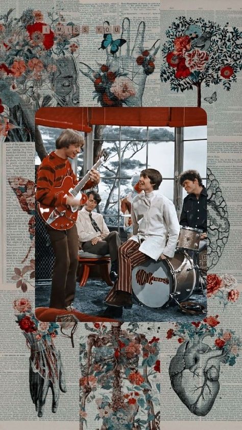 #monkees #lockscreen The Monkees Lockscreen, The Monkees Wallpapers, The Monkees, Aesthetic Vintage, Pink Floyd, The Beatles, Iphone Wallpaper, Wallpapers, Iphone