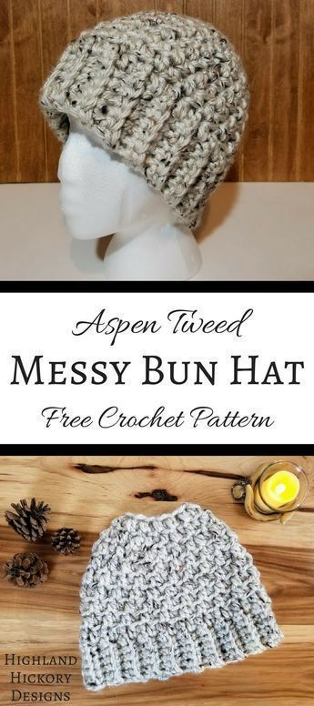 Crochet Patterns Hats Women, Crochet Ponytail Hat Pattern, Messy Bun Hat Crochet Pattern, Bun Hat Crochet Pattern, Crochet Bun Hat, Messy Bun Hat Pattern, Ponytail Hat Crochet, Crochet Beanie Pattern Free, Messy Bun Hat Crochet