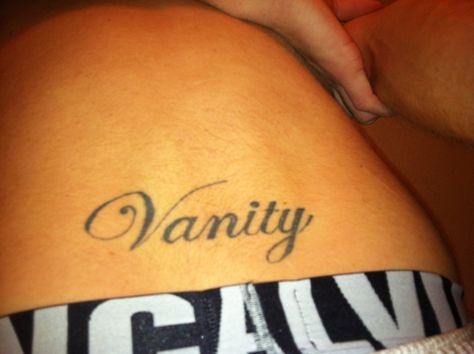 Vanity! Self beauty! Vanity Tattoo, Fish Tattoos, Jesus Fish Tattoo, Tattoo Quotes, Vanity, Tattoos, Beauty, Quick Saves, Dressing Table