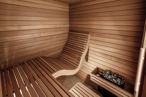 Sauna Bench, Sauna Cabin, Modern Saunas, Building A Sauna, Sauna Kits, Home Spa Room, Home Sauna, Sauna Kit, Sauna Diy