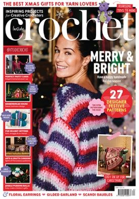 Inside Crochet - Issue 163 - 163 | Inside Crochet Inside Crochet Magazine, Family Decor, Crochet Magazine, Glass Bauble, Handmade Holiday, Desktop Pc, Christmas Floral, Floral Earrings, Pattern Books