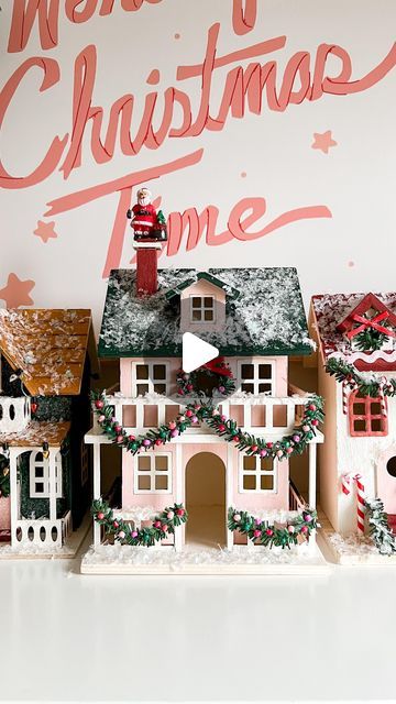 Clay Christmas Village Diy, Diy Wood Christmas Village, Diy Wooden Christmas Village, Christmas Village Houses Diy, Diy Christmas Houses, Diy Christmas House, Diy Christmas Village Houses, 2023 Ornaments, Diy Christmas Village