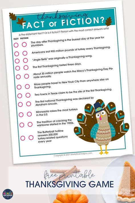 Make the most of the Thanksgiving holiday and time spent with your extended family and friends. Here's a fun family Thanksgiving Game for kids and adults to enjoy. Get the free printable download now! Thankful Sunday, Free Family Printables, Free Holiday Printables, Thanksgiving Songs, Thanksgiving Games For Kids, Thanksgiving Facts, Free Thanksgiving Printables, Fact Or Fiction, Free Printables For Kids