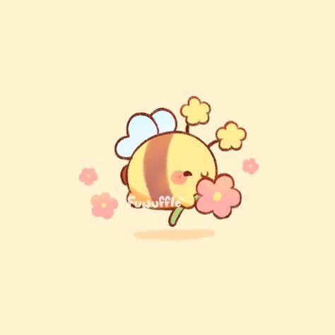 Fairy Bees! 🐝 These sweet lil friends hope you have a bee-autiful day! 🌸 ✨ #fuwuffle #bee #cute #cuteartwork #cuteartstyle #cutebeeart #cutebees #cottagecore #cutestickers #cuteartist #cutedrawing #pun #doodle #fairycore Kawaii Bumble Bee, Soft Drawings, Kawaii Bee, Bee Puns, Kawaii Pics, Bee Cute, Cute Bees, Bumble Bee Tattoo, Cottagecore Art