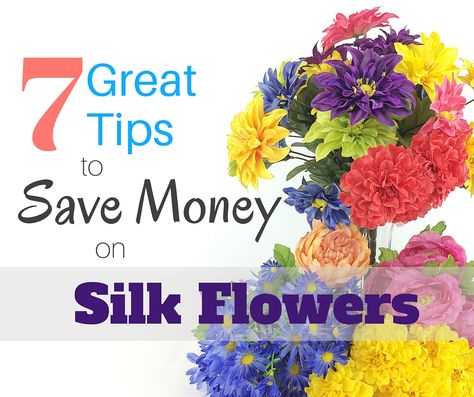 Silk flowers can make or break a wreath but they can be very expensive. Here are 7 Great Tips to Save Money on Silk Flowers. Tips To Save Money, Diy Arrangements, Cute Dorm Rooms, Memorial Flowers, Cemetery Flowers, Silk Flower Arrangements, Living Room Green, Wreath Ideas, Diy Home Decor Projects