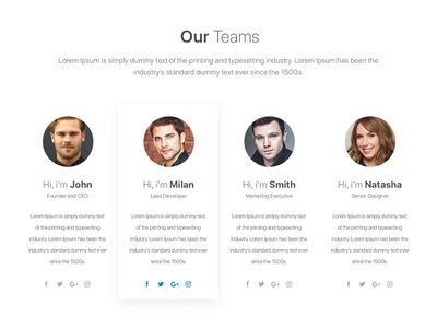 Our Team UI Team Section Web Design, Team Page Web Design, Team Members Design Layout, Our Team Page Design, Testimonials Web Design, Testimonial Design, Team Profile, About Us Page Design, Joker Mask