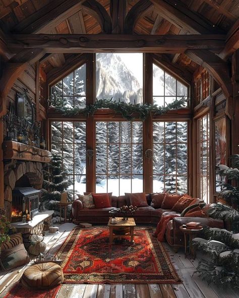 Attractive Log Cabins Cozy Log Cabin Interior, Cabin In Alaska, Modern Cabins, Log Home Interior, Cozy Winter Cabin, Log Cabin Interior, Cabin Rustic, Cozy Log Cabin, Log Cabin Rustic