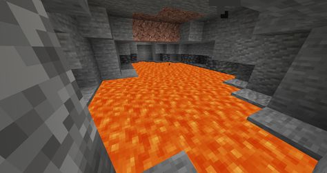 Lake Minecraft, Minecraft Skull, Minecraft No Mods, Minecraft Survival Guide, Minecraft Cave, Minecraft Spider, Make A Lava Lamp, Lava Floor, Bucket Crafts