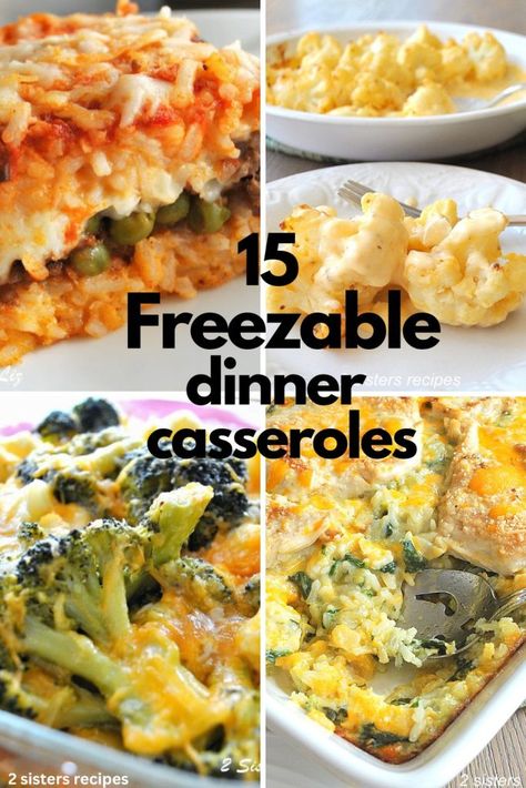 Freezable Casseroles, Freezable Dinners, Spinach And Eggs Breakfast, Easy Casseroles, Dinner Casserole Recipes, Freezer Dinners, How To Make Lasagna, Comfort Casseroles, Homemade Lasagna