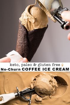 Keto Coffee Ice Cream, Ice Cream Keto, Low Carb Ice Cream, Cookies Gluten Free, Keto Coffee, Paleo Low Carb, Keto Ice Cream, Keto Friendly Desserts, Coffee Ice