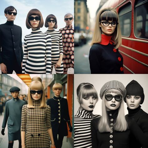 Beatnik fashion Midjourney style | Andrei Kovalev's Midlibrary 2.0 Beatnik Style 1960s, Beatnik Aesthetic, Bjork Style, Beatnik Fashion, Sixties Outfits, Fashion Genres, 60s Fashion Women, Minimalist Elements, Beatnik Style