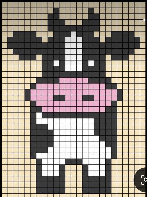 Cow Sweater Knitting Pattern, Cow Knitting Chart, Crochet Cow Tapestry, Knitting Charts Animal, Cow Pixel Art, Cow Cross Stitch, Cross Stitch Cow, Holiday Cross Stitch, Pixel Crochet