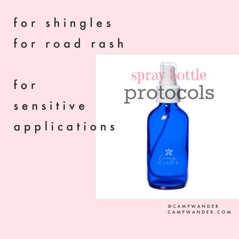 If you've been using essential oils for awhile you've likely discovered that some topical applications can be tricky especially where wounds or sensitive, painful maladies like Shingles are concerned. Consider a spray bottle for the oh s... Essential Oils For Vertigo, Essential Oils For Shingles, Path Of Least Resistance, Diy Deodorant, Healing Salves, Using Essential Oils, Essential Oils For Skin, My Fault, Glass Spray Bottle