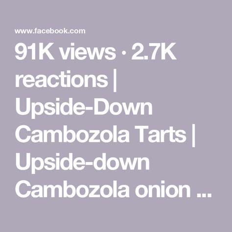 91K views · 2.7K reactions | Upside-Down Cambozola Tarts | Upside-down Cambozola onion tarts, with a hot honey flourish, are so much better than cheese and crackers—and they’re a perfect balance of flavors. The... | By Christopher Kimball’s Milk Street | Facebook Onion Tart, Milk Street, Cheese And Crackers, Hot Honey, Cheese Crackers, Upside Down, Crackers, Tart, Pastry